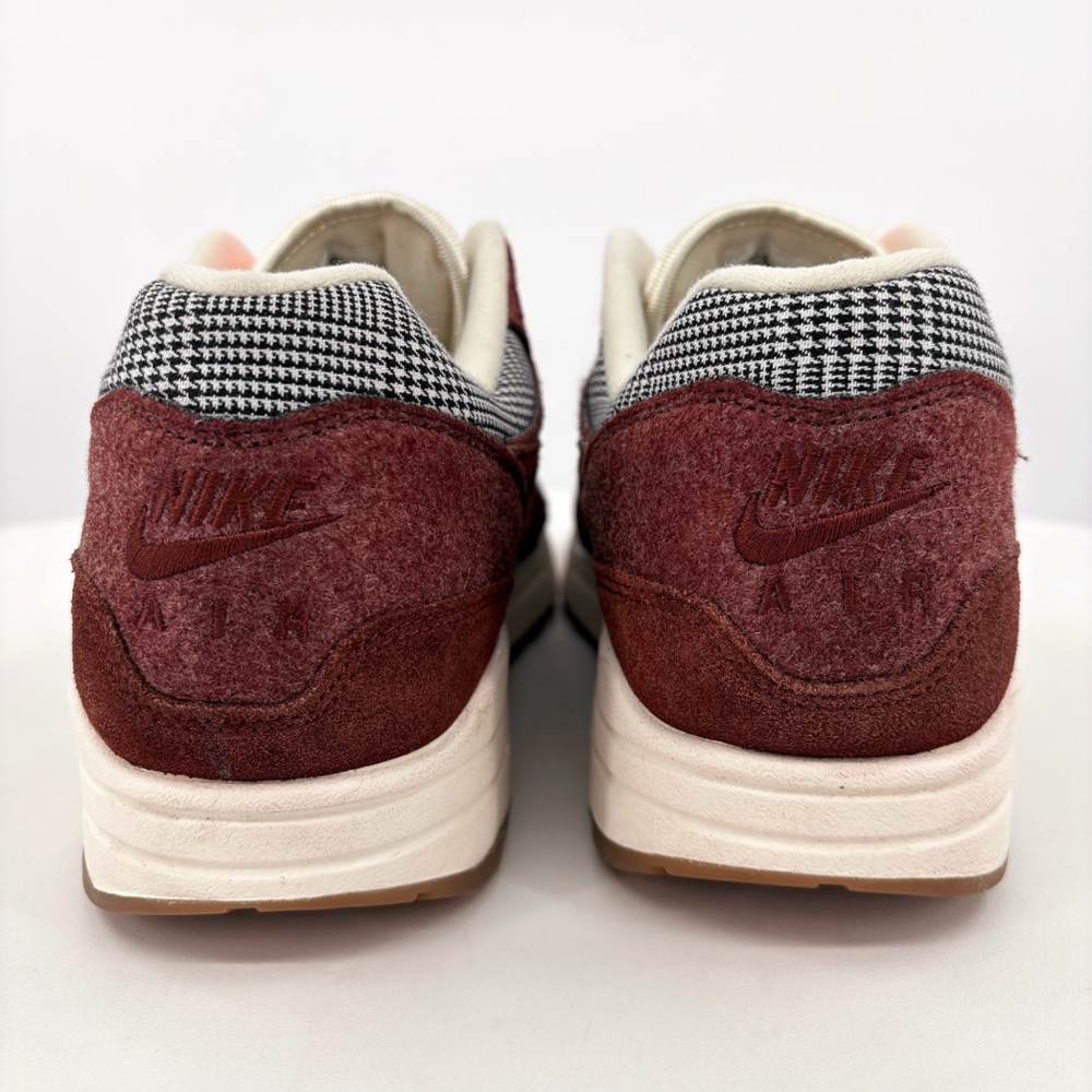 NIKE Men's Air Max 1 Houndstooth in the Bronze Eclipse Suede US 11.5 - Picture 9 of 13